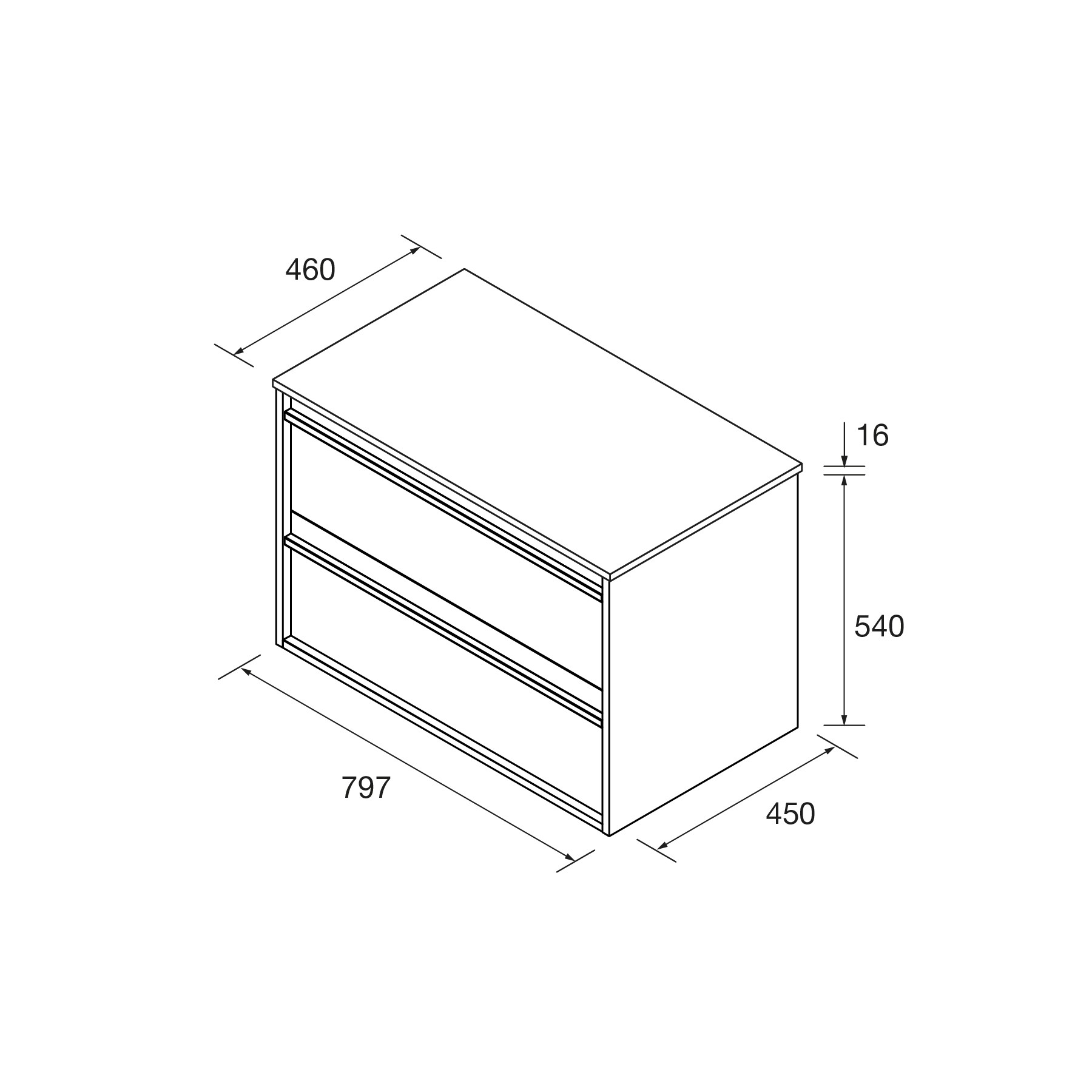 SALGAR ATTILA BAJO 2 C + ENCIMERA ROBLE AFRICA 80 CM - Imagen 3