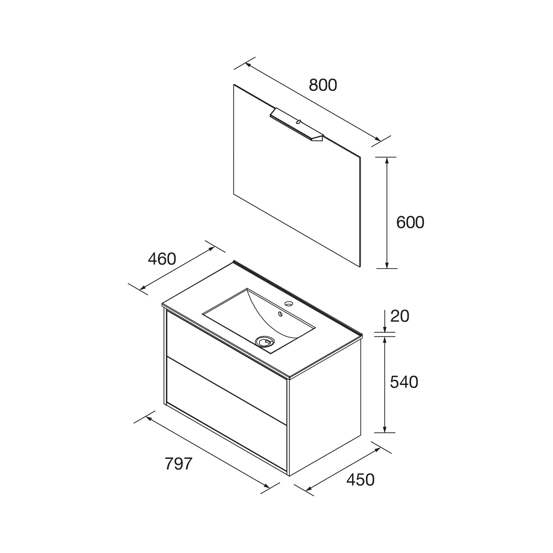SALGAR OPTIMUS CONJUNTO COMPLETO 2C BL MATE 80 - Imagen 3