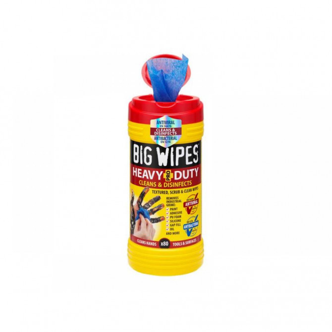 BIG WIPES TOALLITAS DOBLE CARA LIMPIADORAS BOTE 80UD - Imagen 3