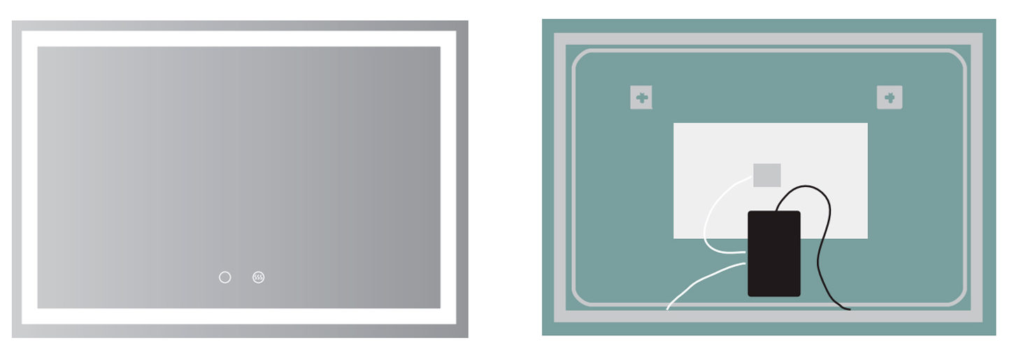 LEDIMEX HOLANDA ESPEJO RECTANGULAR RETROILUMINADO 120X80 - Imagen 7