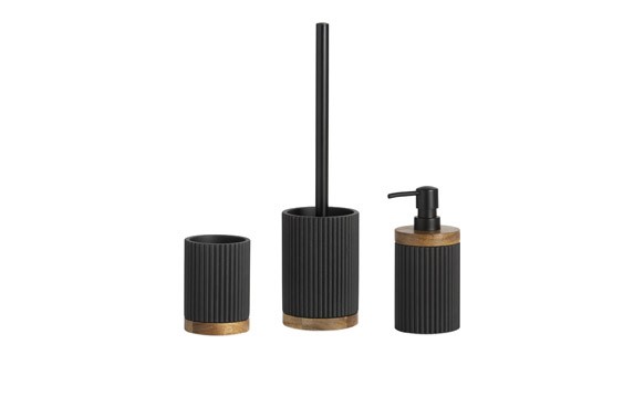 ESCOBILLA MADERA Y RESINA NEGRA - Imagen 4