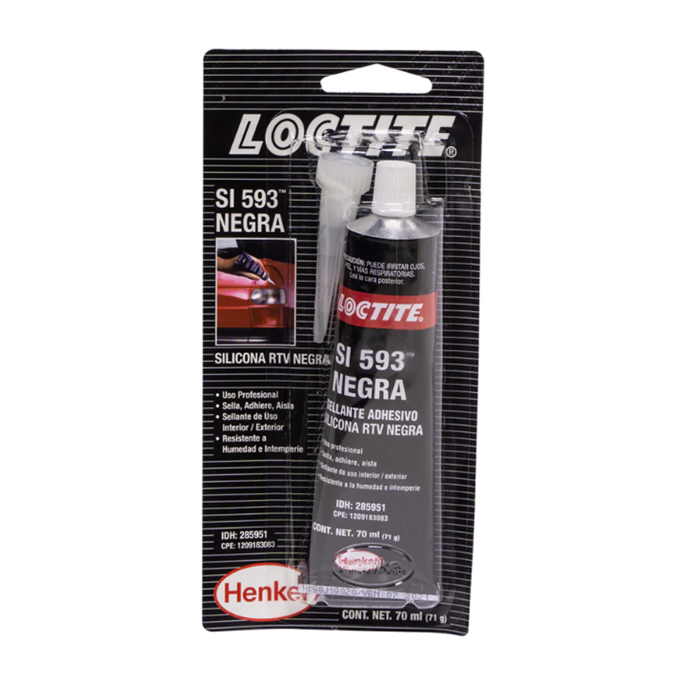 SI 593 SILICON RTV NEGRO (260° C) BLISTER TUBO 70 ML - Imagen 2