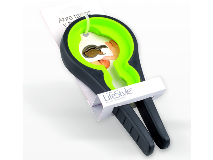 ABRIDOR DE BOTES Y BOTELLAS SILICONA FLEXIBLE LIFESTYLE - Imagen 2