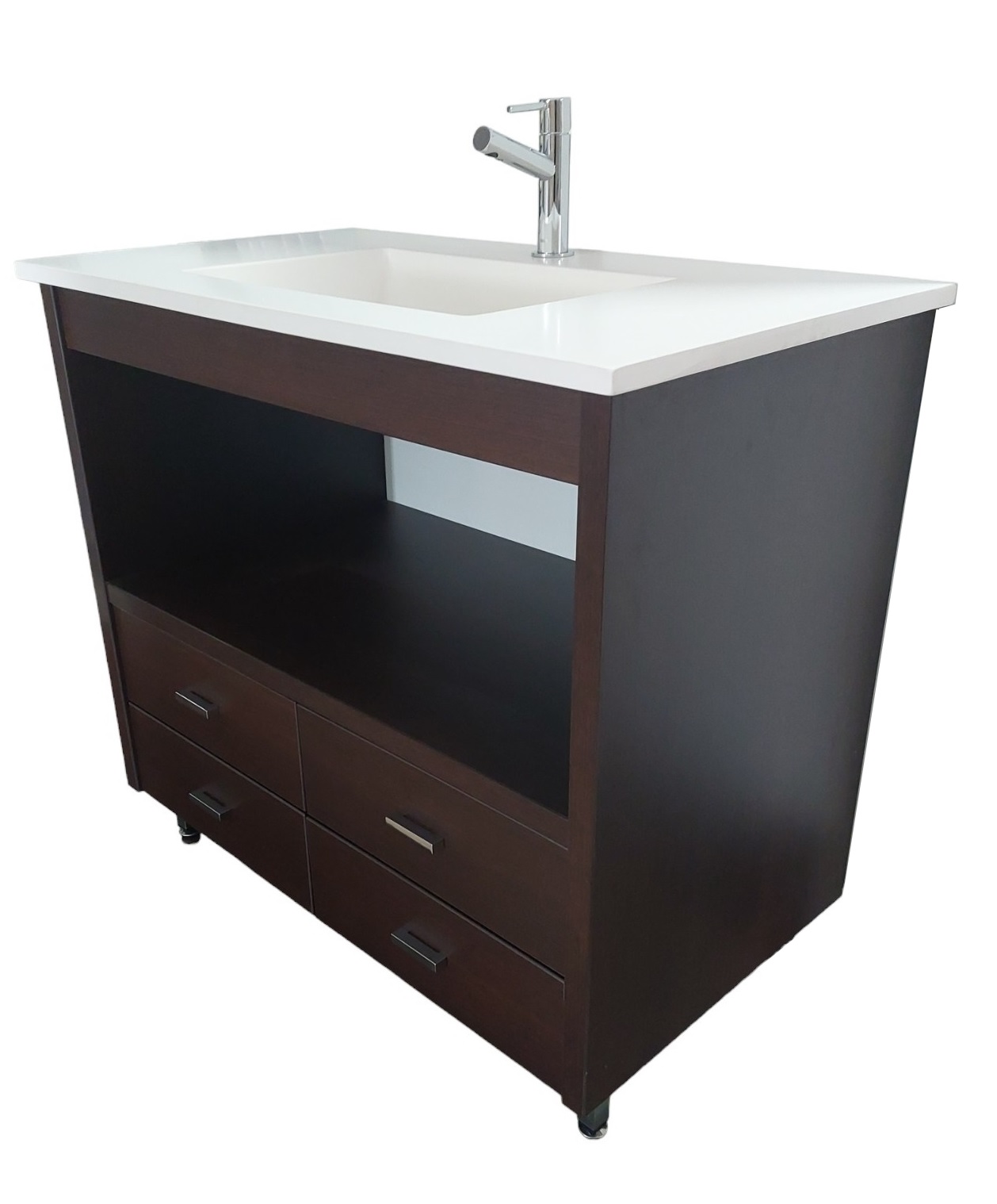 GALICIA BAJO Y LAVABO WENGUE 90 CM - Imagen 5