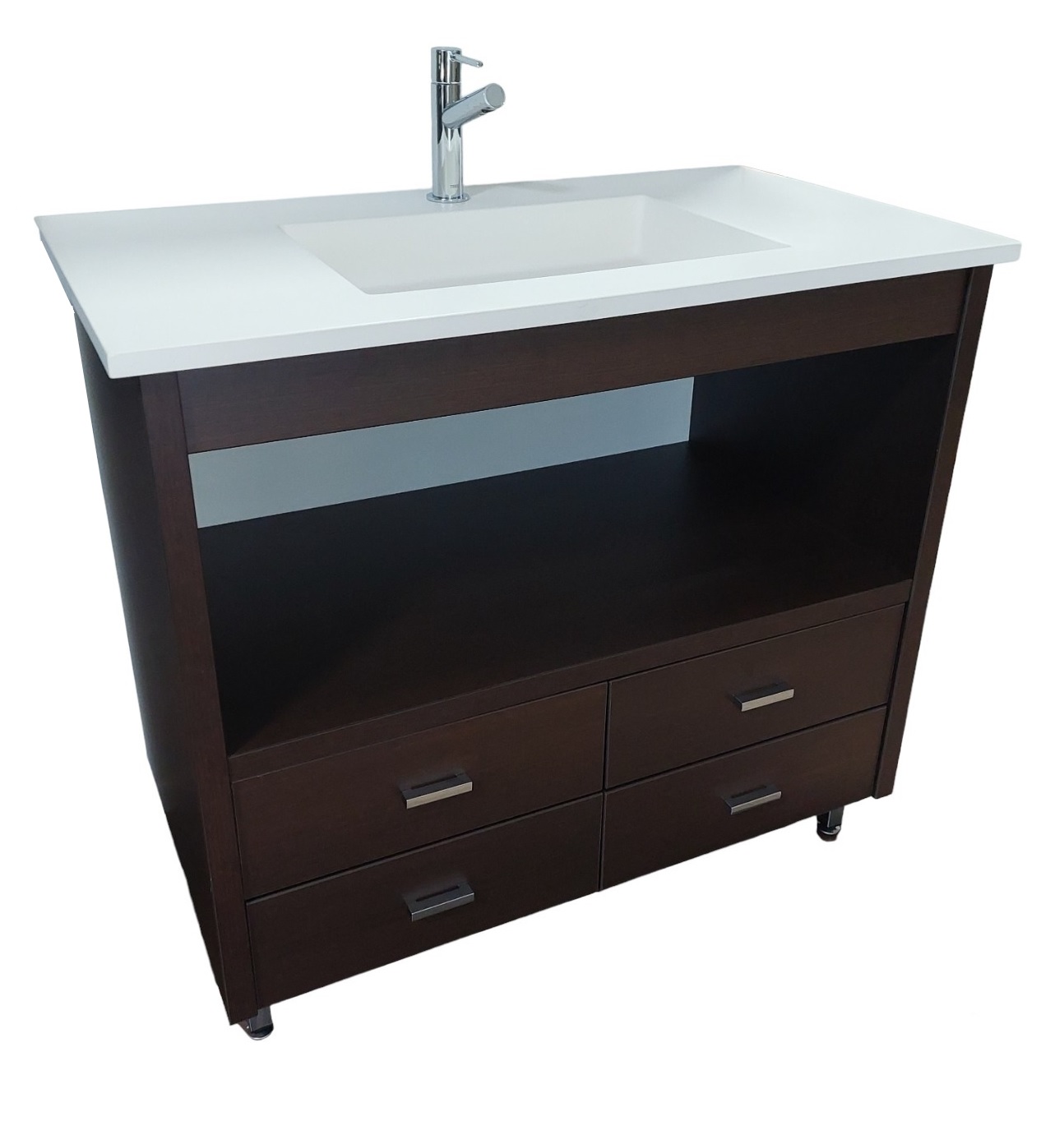 GALICIA BAJO Y LAVABO WENGUE 90 CM - Imagen 6