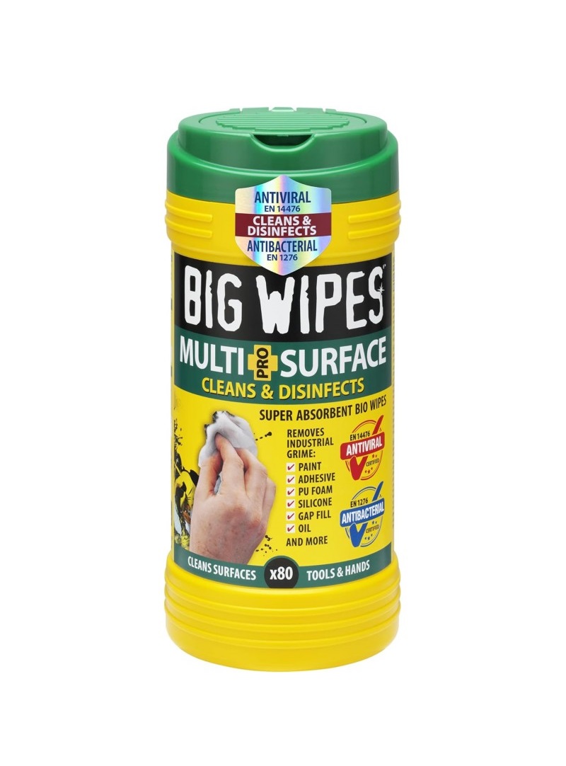 BIG WIPES TOALLITAS DOBLE CARA LIMPIADORAS BOTE 80UD - Imagen 4