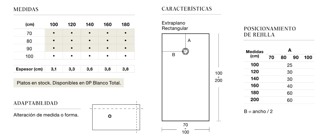 FIORA SELENE PLATO DUCHA EFECTO PIZARRA BL 160X80 - Imagen 7
