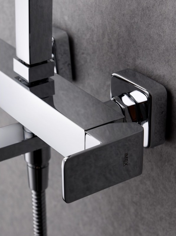 FIYI CONJUNTO DE BAÑERA EXTENSIBLE MONOMANDO CROMO IMEX - Imagen 6