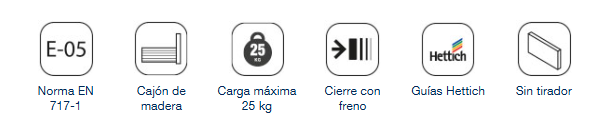 SALGAR NOJA CONJUNTO COMPLETO DOBLE 2S NOGAL MAYA 140 CM - Imagen 4