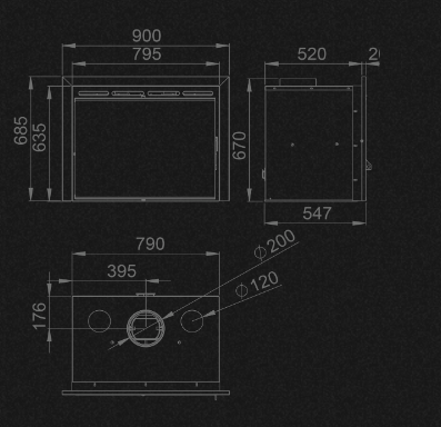 BRONPI MADRID INSERTABLE DE LE脩A VISION 90 CM - Imagen 5
