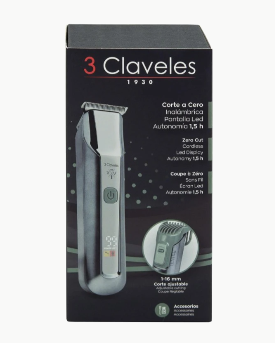RECORTADORA BARBA Y CORPORAL INHALAMBRICA 3 CLAVELES - Imagen 6