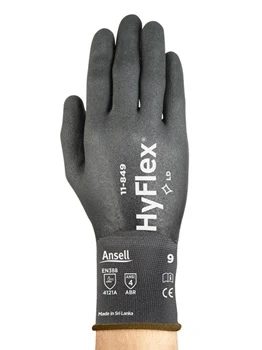 GUANTES HYFLEX 11-849 DE NYLON CON PALMA Y DORSO DE ESPUMA DE NITRILO - Imagen 2