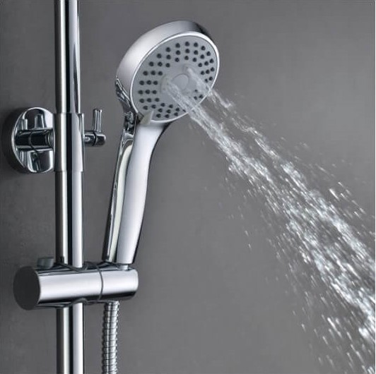 CONJUNTO DE DUCHA TERMOSTÁTICA REDONDO CROMADO IMEX - Imagen 4