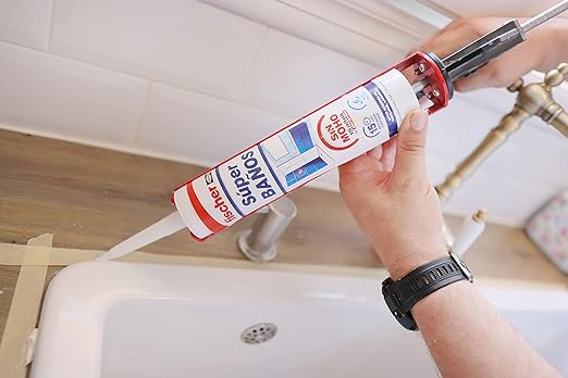 CAJA 12 UD SILICONA SUPERBAÑOS BLANCA FISCHER 280ML - Imagen 3