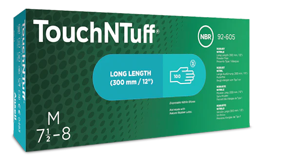 BOX - GUANTE DE RESISTENCIA QUÍMICA NITRILO GRN L PK100 - Imagen 2